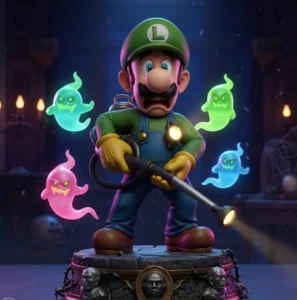 🖼️ Statue Luigi Mansion : Chef-d&rsquo;œuvre collectible