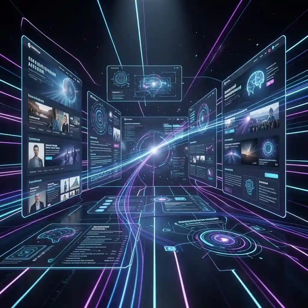 Le futur du web avec des technologies d'intelligence artificielle et des expériences digitales innovantes