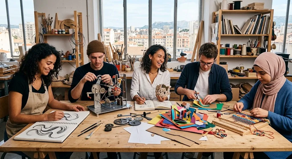 Mechanisms and diversity of creative forms