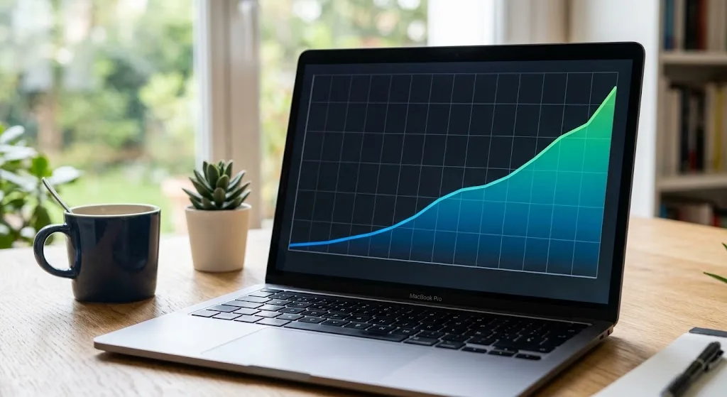 Organic traffic growth chart